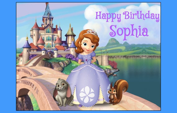Items Similar To SOFIA The First EDIBLE Cake Topper