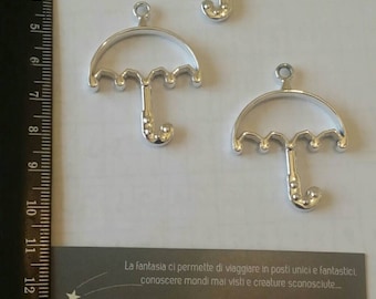 OPEN BEZEL pendant umbrella base to create with the resin and Uv resin x 2pcs