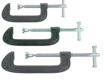 2" 3" 4" C Clamp Hand Tool Set Locking Vice Grip Metalworking Woodworking Secure Lock Tight Automotive Home Repairs New Industrial Locking