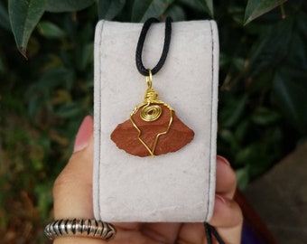 Raw Red Jasper Necklace