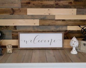 Welcome home decor sign