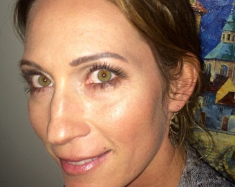 EARRINGS: Real PEI Poecila moth wings!