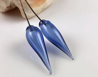Sapphire Glass and Copper Headpins