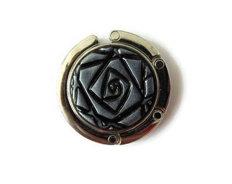 Handbag Hanger for table, Silver Purse Hook , Folding Handbag Holder, Purse Accessory and Organizer