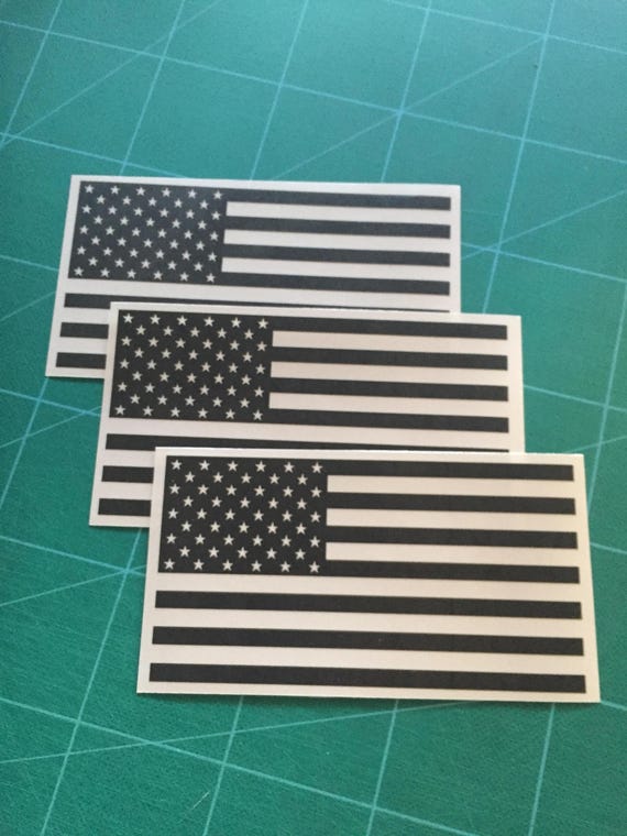 American Flag USA 3 Pack Vinyl Die Cut Decal