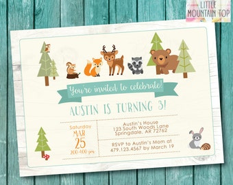 animal print invite etsy