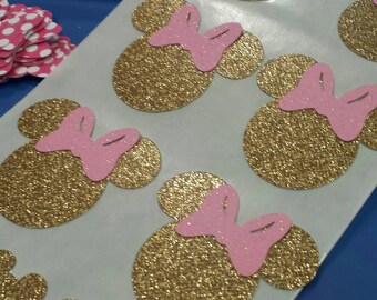 minnie mouse labels etsy