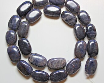 Blue Adventurine Oval 18x10mm Loose Beads, Natural Gemstone Beads, Semi precious Gemstone Beads, Full Strand, Wholesale Beads, Blue Beads