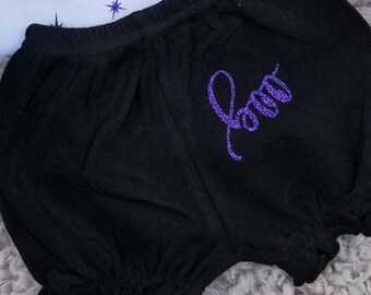 Halloween Bloomer, Baby Girl Bloomer, Infant Bloomer, Halloween Diaper Cover