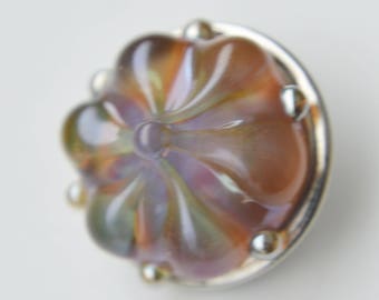 Collectable Artisan Handmade Lampwork Glass Snap Charm - Interchangeable Jewellery - Snap, Popper, Chunk, Button