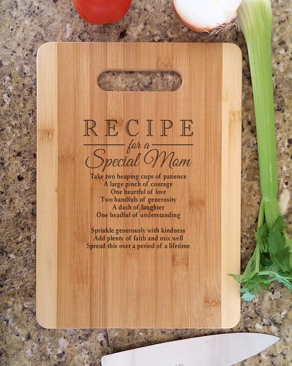 Mothers Gift Personalized Recipe for a Special Mom Custom