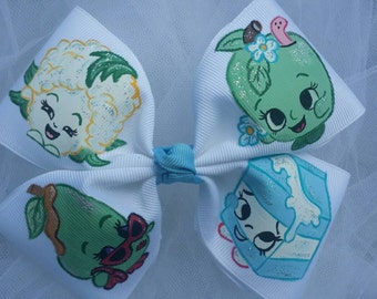 Boutique Inspired Shopkins You Pick Your Favorites Handpainted Hairbow