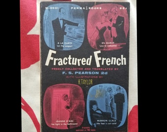 1950s Humor French Language Book