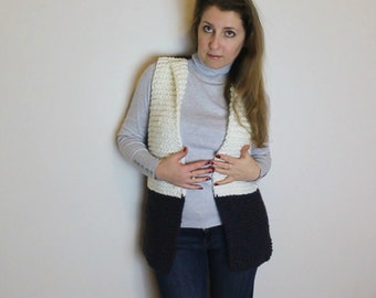 Cardigan chunky knit