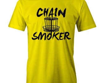 Chain Smoker T-shirt Disc Golf Golfer Frisby