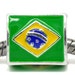 BRAZIL Flag Brazilian Bead Charm World Cup Championship Olympics Bracelet, Collect all the Flag Beads for your Bracelet Save. 3/5.00