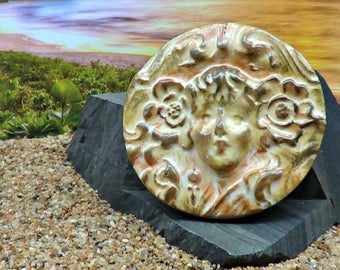 Handmade Cabochon - Art Deco Lady Face