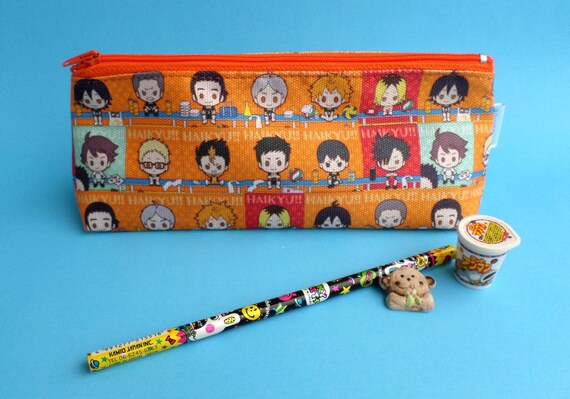 Cute Haikyuu Pencil Case Zipper Pouch Bag Pen Box School