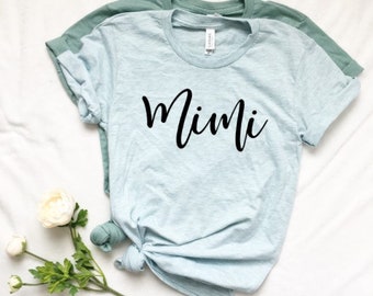 Mimi Shirt, Grandma Shirt, Grandmother Shirt, Family Shirt, Blessed Nana, Christmas Gift, Pregnancy Announcement, Pregnancy Reveal