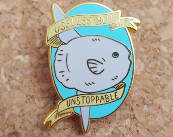 Mola Mola Ocean Sunfish 1.5" Enamel Pin