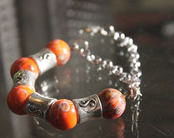 trendy boho beaded bracelet