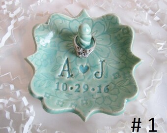Ring holder, wedding ring dish, ring pillow, engagement gifts for couple, Gift for bride, engagement gifts, bridal shower gift, ring holder