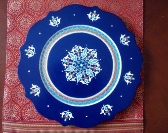 Navy Blue decorative plate