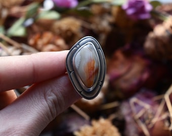 Sterling Silver and Agate Ring