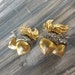 Adorable vintage Avon acorn clip on earrings gold and silver tone