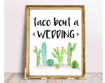 Printable Chalkboard Taco Bar Sign Buffet Sign Build your