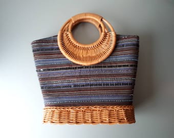 Vintage Rattan Handbag Bohemian Bag
