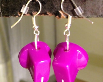 Violet Knob Earrings
