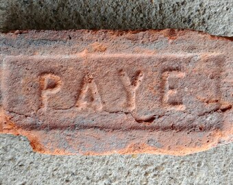 Antique Vintage PAYE Brick Historical Architectural Hudson Valley New York