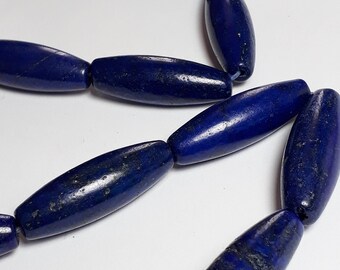 1pc Sodalite Oval Beads (Grade B) - Natural Sodalite - Blue Gemstone Beads -Large Oval Beads - Natural Gemstones - Semi Precious - B26536