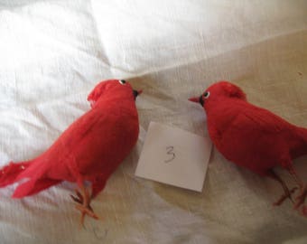 vintage spun cotton red birds 2