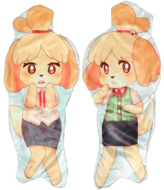 animal crossing body pillow