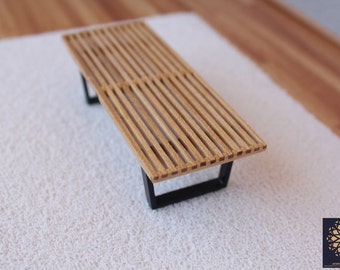 Mid Century Modern, George Nelson Platform Bench, 1/12 scale, Full Scale
