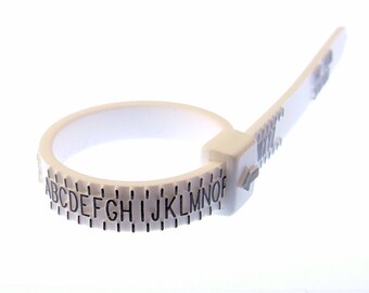 Ring Gauge UK Size - Plastic Ring Sizer - Multisizer - Reusable Ring Sizer - Ring Measure