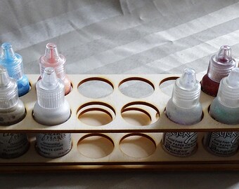 Storage of your flasks 1301 a cut out of wood for your creation