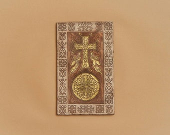 Khachkar Armenian Art Handmade Khachkar on the Wall Decor Home Armenian Gift from Armenia for Armenian People Religion Cross Tradational Art