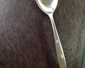 Vintage Atomic Starburst Serving Spoon sterling Japan