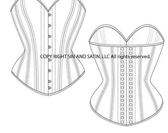 Curvy Overbust Corset Size 19'-28"
