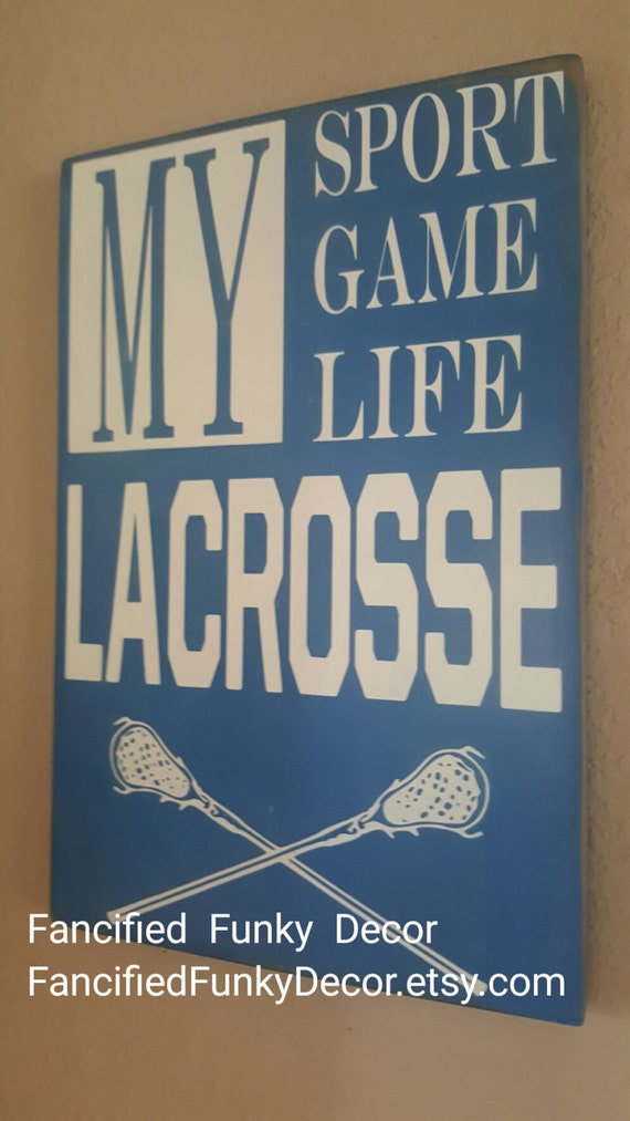 Lacrosse Decor Lacrosse Sign Coach's Gift Athlete