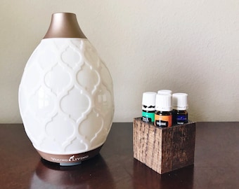 Small Essential Oil Wood Holder