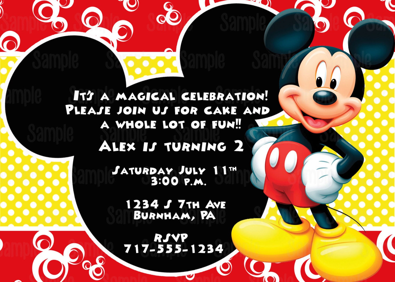 printable mickey mouse invitation plus free blank matching blank mickey mouse invitations