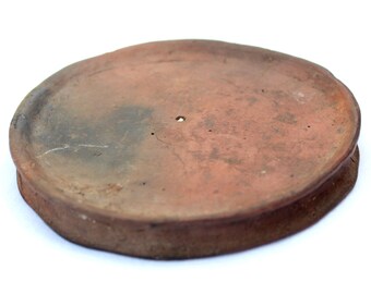 Old Ethiopian Mursi Tribe clay lip plug or lip disc. lip plate 12 cm in diameter. African jewelry,Tribal jewelry, Body jewelry