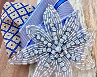 Modern Gatsby Tie Fascinator Hair Clip