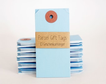 10 Gift Tags Manila - Blue