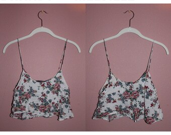 Brandy Melville Floral Crop Top