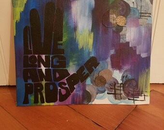 Live Long and Prosper Painting 8x10